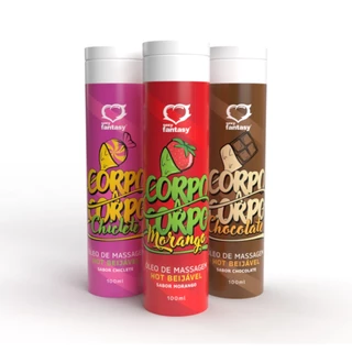 Óleo de Massagem Corporal Comestivel Corpo a Corpo 100 ml - Sexy Fantasy
