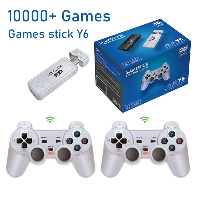 10000/3500 Jogos 4K HDMI Game Stick Sem Fio Dupla Console/Único Jogo De  Vídeo Box Retro Compatível Com Ps1/Cps/Fc/Gb/10 + Emuladors M8 Gamepad