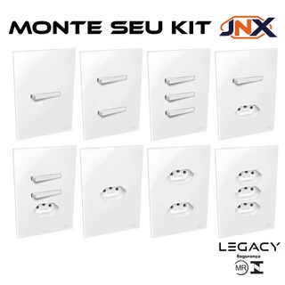Interruptores e Tomadas JNX Legacy R - Branco Total - Monte seu Kit