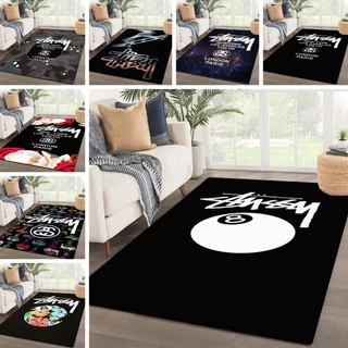 [Promoção Por Tempo Limitado] Maré Marca Stussy Carpete Personalizado E Criativo De Vestiário Do Quarto De Dormir Almofada De Estudo Para Pés Pode Ser Personalizada