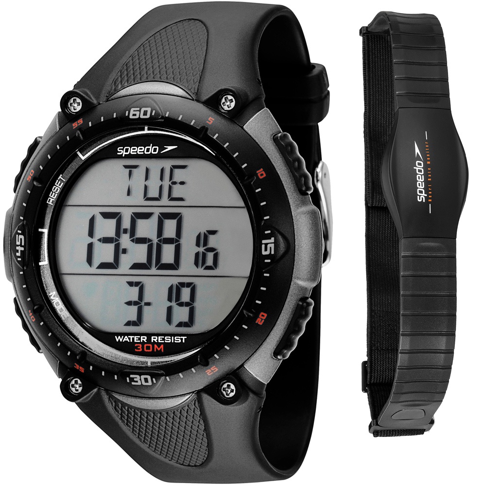 Relógio Masculino Speedo Esportivo Monitor Cardíaco Corrida | Shopee Brasil