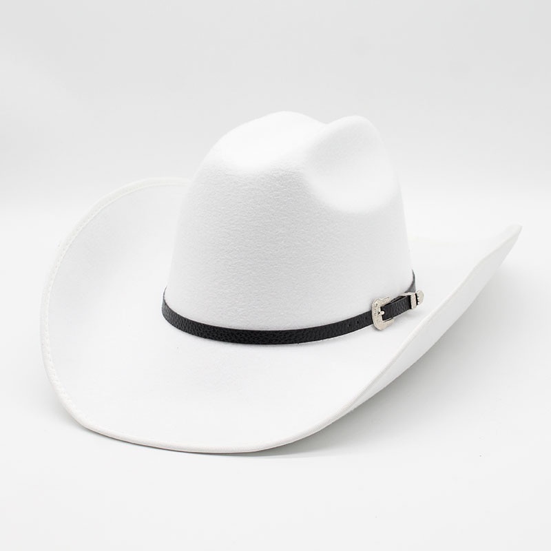 Chapéu De Cowboy Ocidental Vintage Para Cavalheiro Masculino Lady Jazz Cowgirl Com Cloche Igreja De Couro Largo Sombrero Hombre Caps