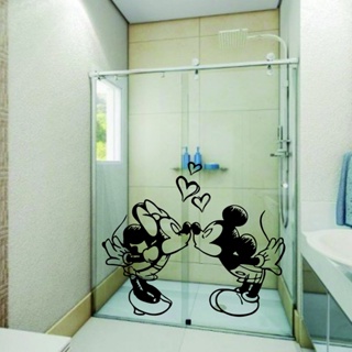 Adesivo para Box de Banheiro Mickey e Minnie | Paredes | Vidros | Geladeira
