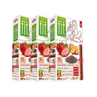 Kit 3 Sticks Para Cães Fit Spin Pet Sabor Morango, Batata Doce e Chia - 50g
