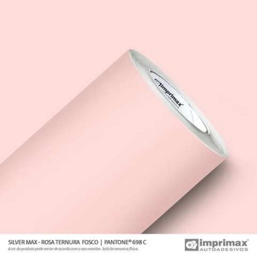Adesivo vinil Rosa Ternura Fosco Lavável 1,22m de largura