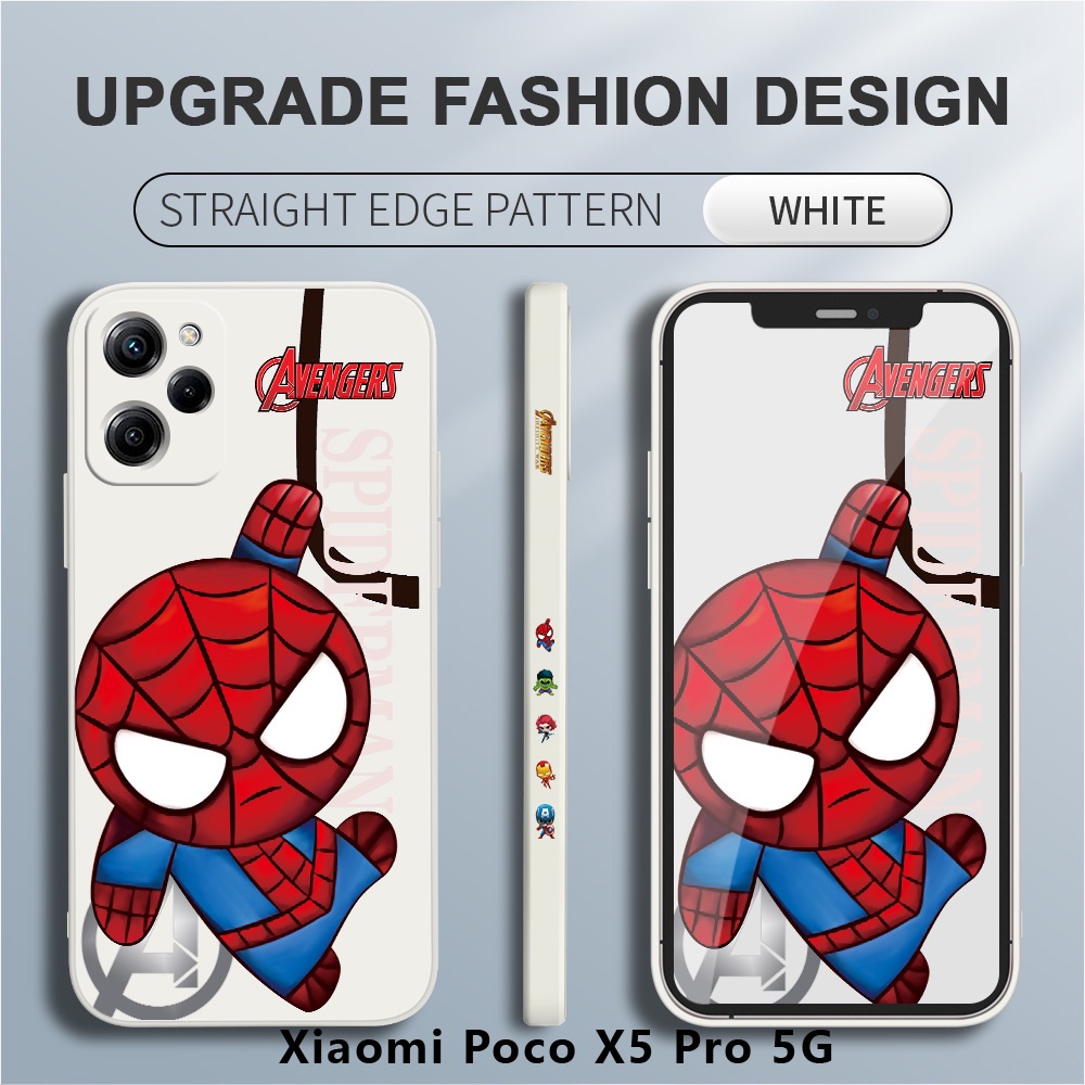 SEAHAI Cover Per Xiaomi Poco M5 / M4 5G, Custodia In TPU Morbida A Colori Gradienti, Antiurto, Rosa/Viola