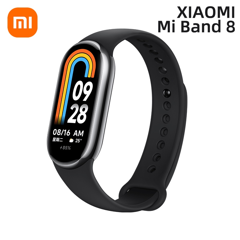 Xiaomi Mi Band 8 Smart Bracelet Pulseira Inteligente Oxigênio Sangue AMOLED Tela Fitness Miband8 Monitor De Frequência Cardíaca Tracker