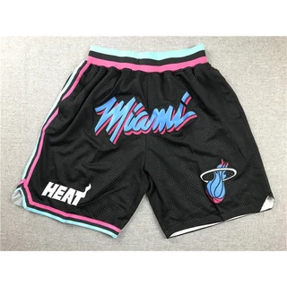 Calções De Basquetebol Masculino Miami Heat Black City Edition Swingman