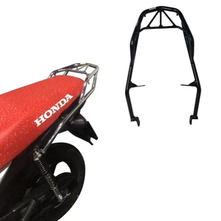 Churrasqueira Bagageiro Moto Honda Pop 110 ano 2016 à 2018 2019 2020 2021 2022 2023 Suporte Garupa
