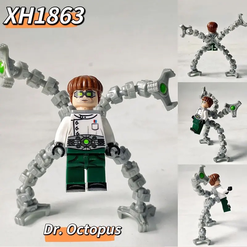 Dr . Octopus Mini Building Block Bricks Figuras De Tijolos Educativos Infantis