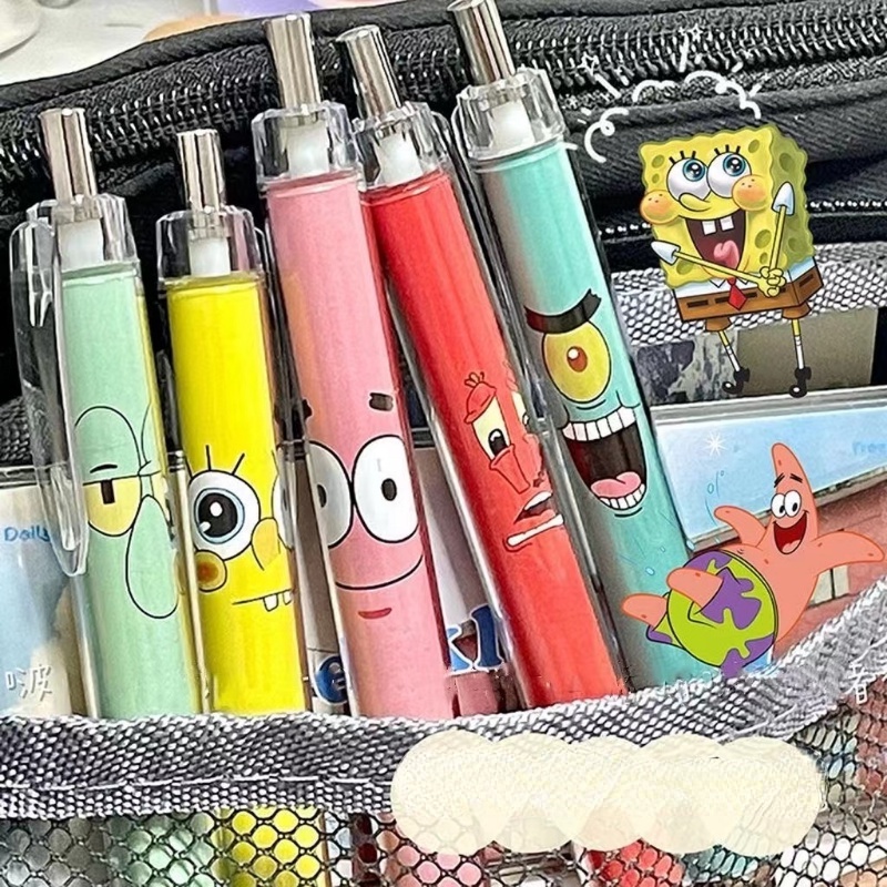 Caneta Gel De Recarga Fofa De 0,5mm De Desenho Animado Caneta Em Gel Canetas Estável Canetinha Kit Papelaria Itens De Papelaria