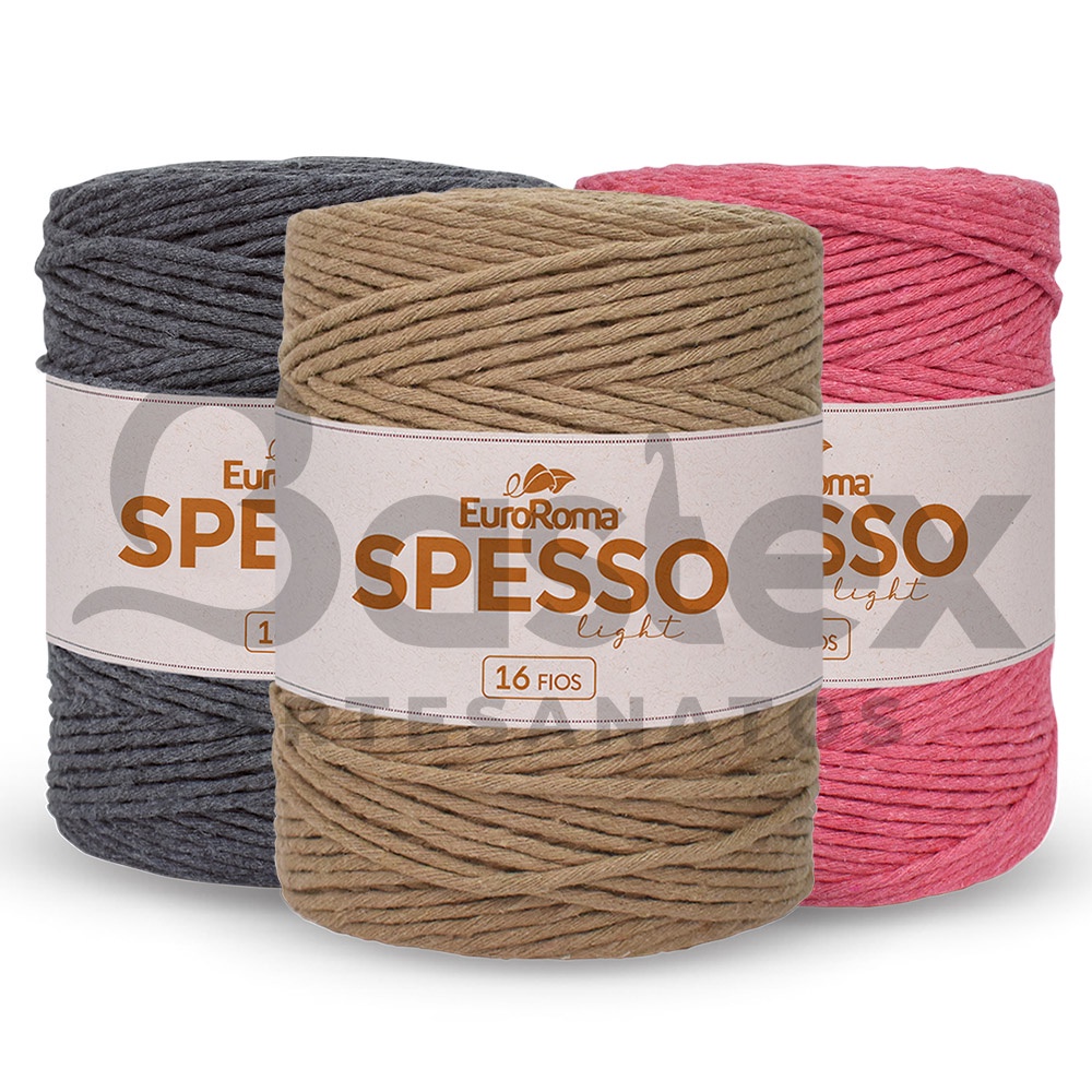 Barbante Spesso Light EuroRoma 16 Fios 1Kg | Shopee Brasil