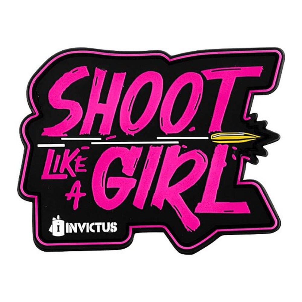PATCH INVICTUS SHOOT LIKE A GIRL Shopee Brasil
