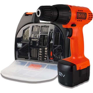 Parafusadeira Furadeira 12V C/ 100 Acessórios CD121K100 - Black+Decker