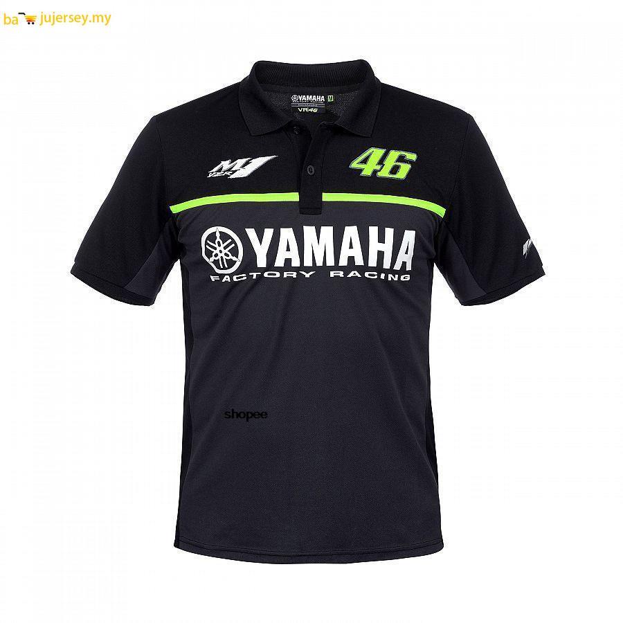 VR 46 Camiseta POLO YAMAHA M1 MOTO GP Para Esportes De Lazer Masculino