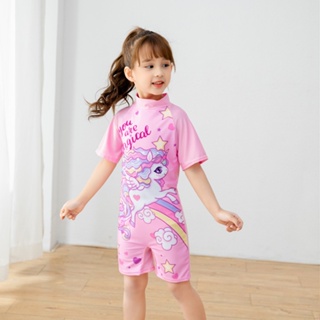 Fato de banho Kawaii de peça única para menina, roupa de banho infantil,  calção de banho para spa, desenho animado Hello Kitty fofo e Kawaii, verão,  novo - AliExpress