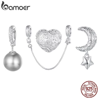 BAMOER 925 Sterling Silver Flower E Rattan Pattern Beads Series DIY Ornamentos Adequados Para Presentes Mulheres em Oferta na Shopee
