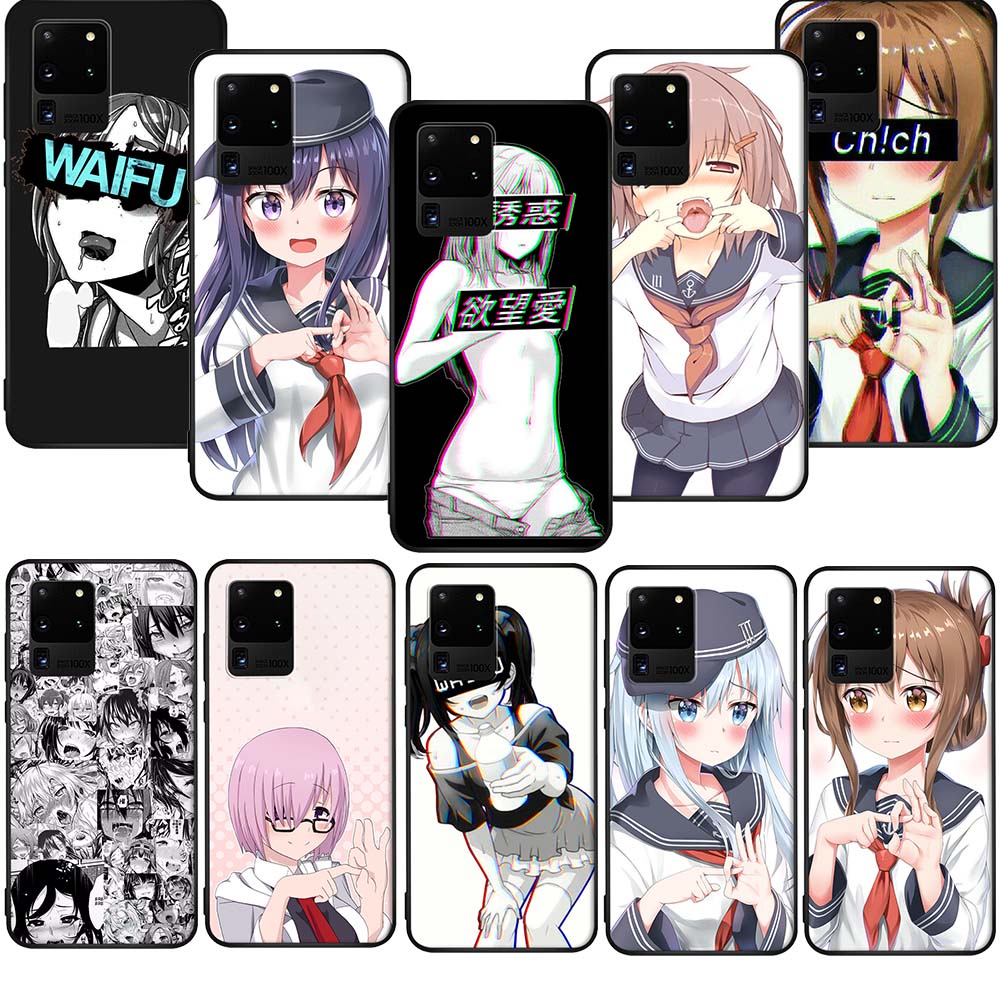 Samsung Galaxy A54 A34 A14 5G A24 4G Capa Macia De Silicone TPU Para Telefone BM27 Hentai Harajuku Anime Girl