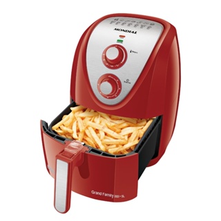 Air Fryer Mondial Fritadeira Elétrica 5 Litros AFN-50-RI Vermelha/Inox