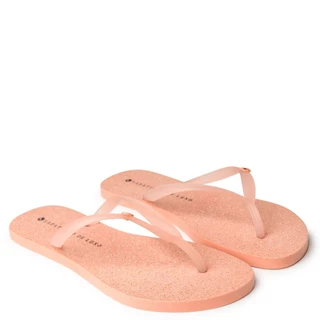 Rasteira Praia PVC Palmilha Pêssego Glitter 1670.02A_16