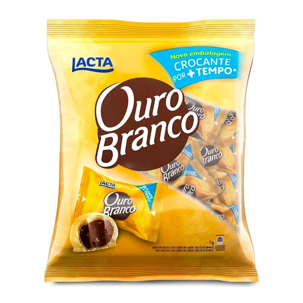 Bombom Ouro Branco 1kg - Lacta