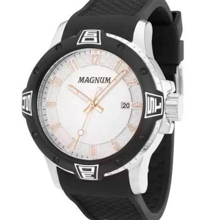 Relógio Magnum Masculino Automático Prateado Ma35075f
