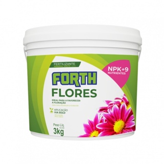 Adubo para Flores 3kg Forth Jardim Fertilizante NPK 06-18-12