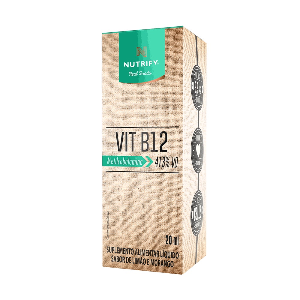 Vitamina B12 em gotas Nutrify 20ml Shopee Brasil