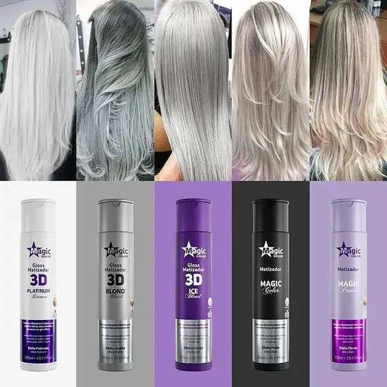 Matizador Magic Color Platinum Branco Efeito Platinado 300ml Shopee Brasil