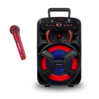 Caixa De Som Bluetooth Gigante II e Microfone Com Fio Leson