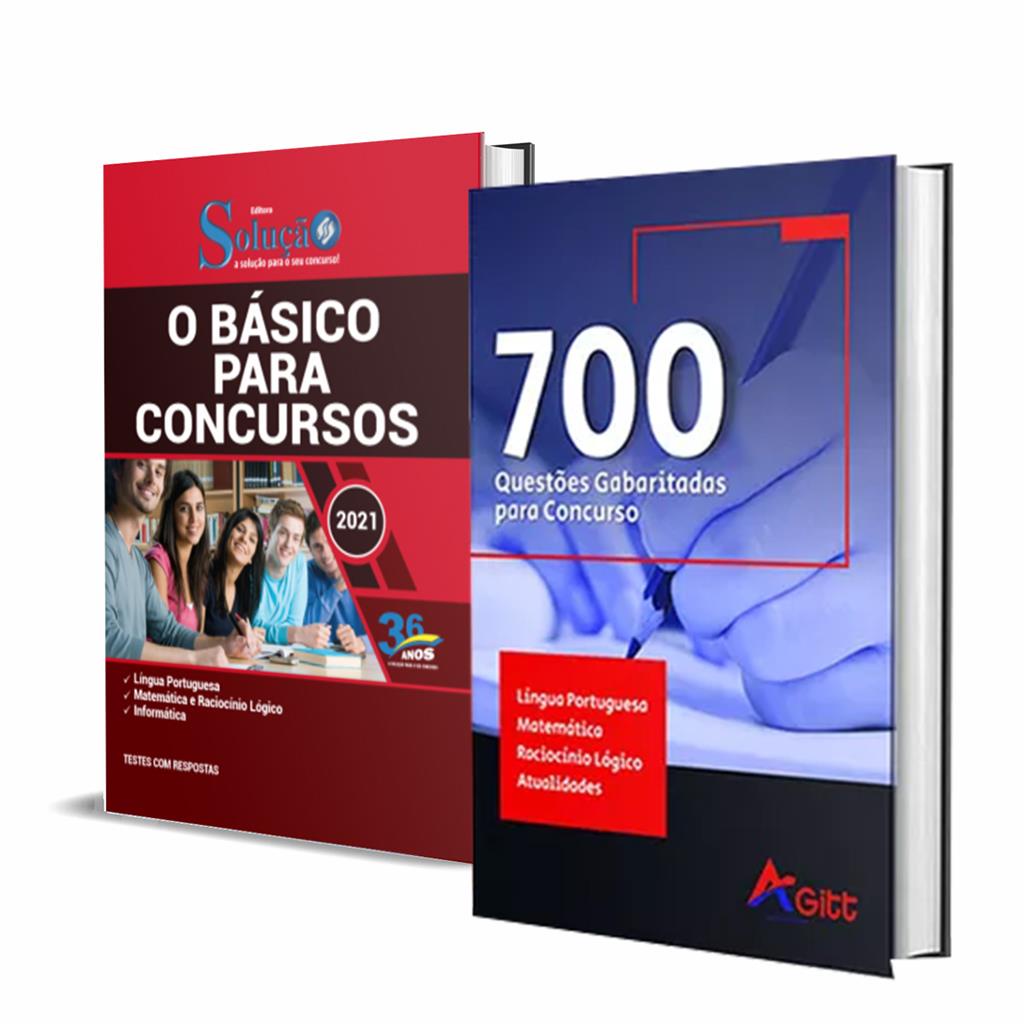 KIT Apostila Basico para Concursos + 700 Questoes Ed. Solucao