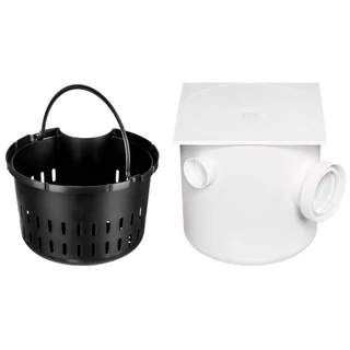 Caixa Sifonada 250x250x75/100 Quadrada Cesto E Tampa Herc em Oferta na Shopee