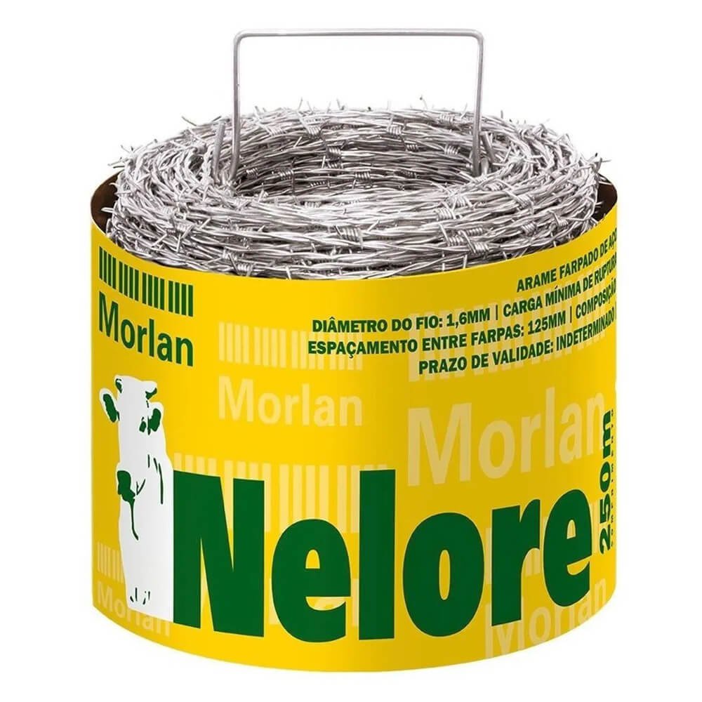 Arame farpado 250 metros - Morlan COM NOTA FISCAL | Shopee Brasil