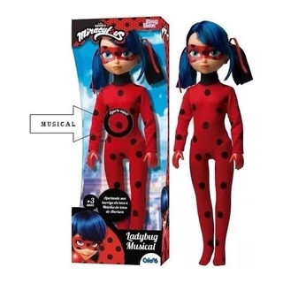 Boneca Ladybug Musical 45cm Miraculous Original - Baby Brink