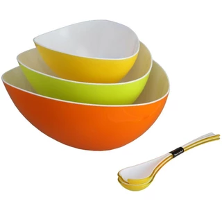 Kit Saladeira Benoá 3 Potes com 2 Colheres