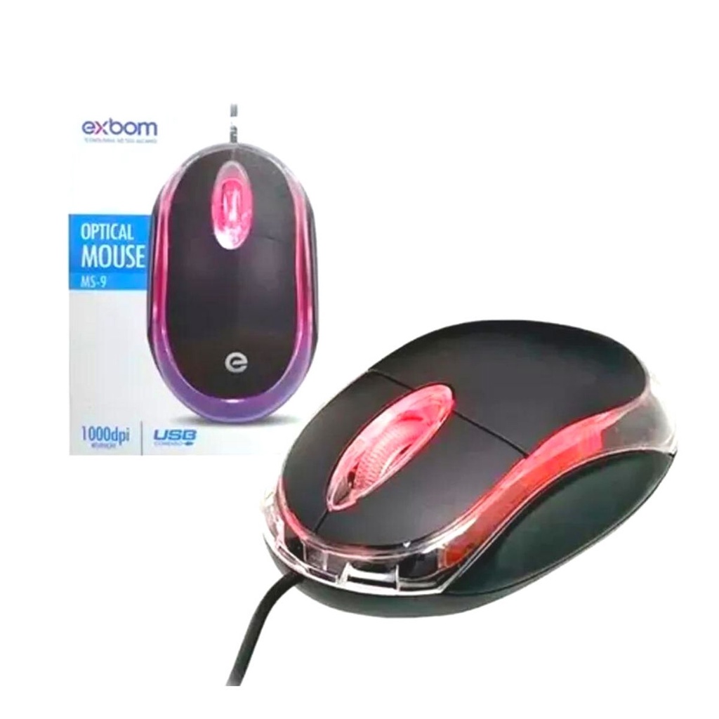 Mouse óptico com fio | Shopee Brasil