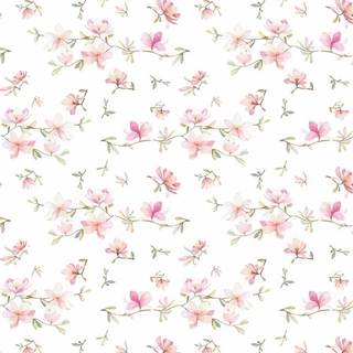 Papel De Parede Floral Delicado Flores Autocolante