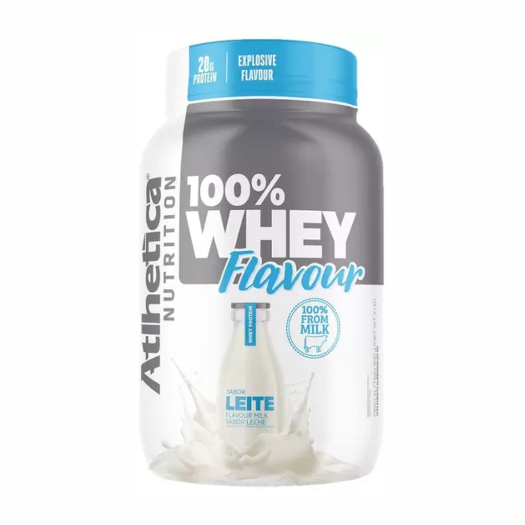 100% Whey Protein Flavour Sabor Leite 900g – Atlhetica