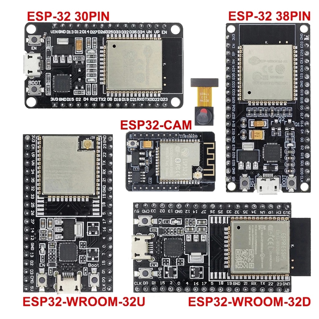 Placa De Desenvolvimento ESP32 WiFi + Bluetooth De Dente Ultra Baixo Consumo De Energia ESP-32 32S ESP32-CAM WROOM CH9102X