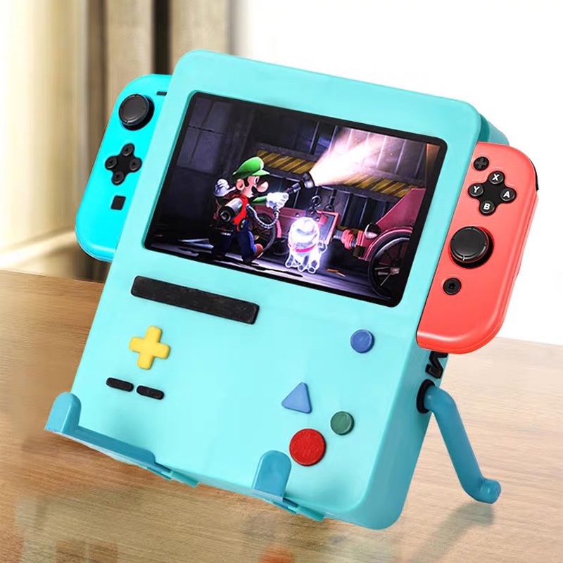 Para Nintendo Switch Suporte De Silicone Portátil Armazenamento De Cartoon Multicolor Acessórios De Console Ns