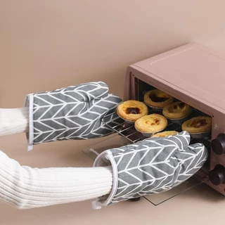 Luva Cozinha Alta Temp Termica Forno Industrial Cano Longo