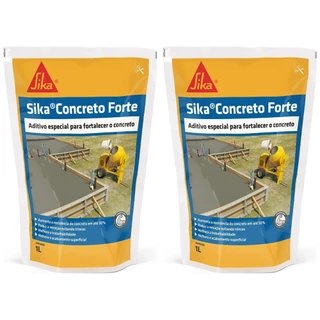 Sika Concreto Forte Saco 1l Maior Resistência Concreto Kit 2