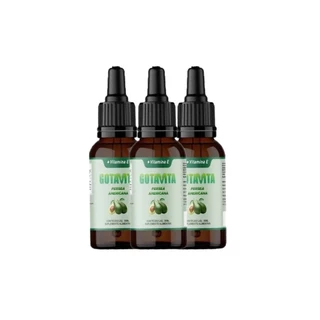 3x Óleo De Abacate Gotavita Original 30ml