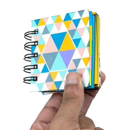 Bloco de notas anotações bloquinho colorido caderninho com 180 folhas autoadesivas ideias tarefas lembretes com marcador