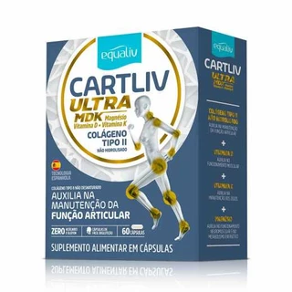 Cartliv Ultra Mdk Colágeno Tipo 2 com 60 Capsulas - Equaliv