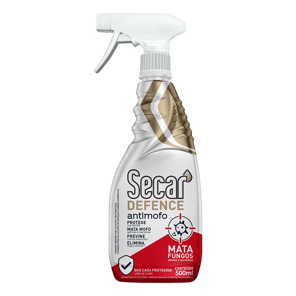 Spray Anti Mofo Secar Defense 1un x 500ml | Shopee Brasil