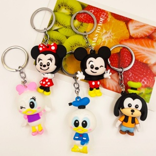 5 Chaveiro Mickey Mouse PCS Anime Figura Minnie Stitch Pato Donald