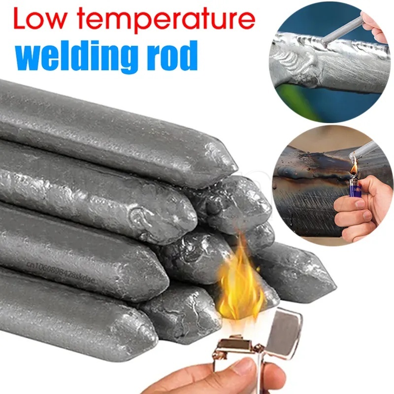 3Pcs Furo De Cobre Fita De Solda De Alumínio De Reparo/Ferramenta De Vazamento De Tubos De Água/Haste De Baixa Temperatura/Fusível Ferro