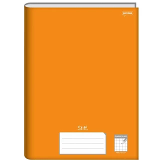 Caderno Brochura 1/4 Capa Dura Quadriculado
