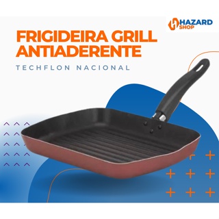 Frigideira Antiaderente Bifeteira Grill Techflon Nacional